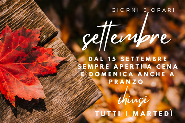SETTEMBRE AL CASTELLO